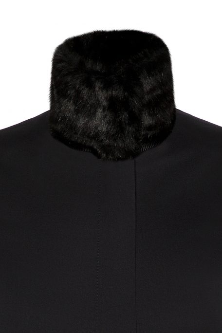 Coatally The Powerfulally Detail Set Black Faux Fur Collar